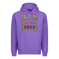 Purple custom family christmas 2023 marking memories toge Premium Hoodie - MaliasSmallBusiness