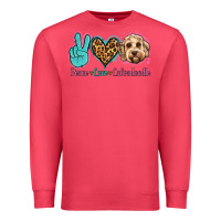 Cardinal peace love labradoodle Premium Sweatshirt - Jasminsmagicworld