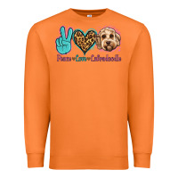 Carrot peace love labradoodle Premium Sweatshirt - Jasminsmagicworld