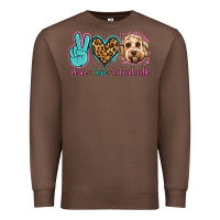 Chestnut peace love labradoodle Premium Sweatshirt - Jasminsmagicworld