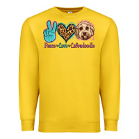 Lemon peace love labradoodle Premium Sweatshirt - Jasminsmagicworld