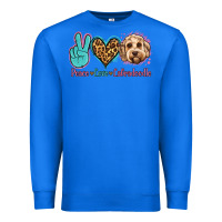 True Royal peace love labradoodle Premium Sweatshirt - Jasminsmagicworld