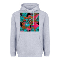 Heather Grey western rodeo seamless Heavyweight Hoodie - Artiststas