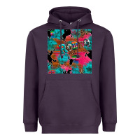 Plum western rodeo seamless Heavyweight Hoodie - Artiststas