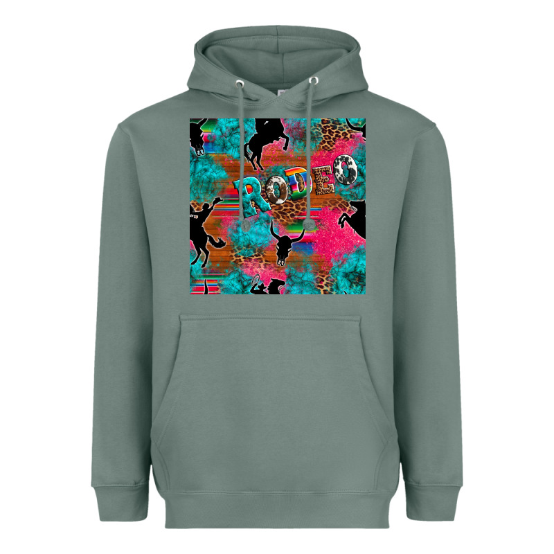 Western Rodeo Seamless Heavyweight Hoodie by Artiststas | Teevron