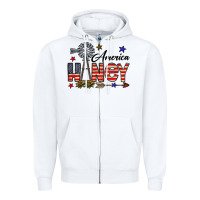 White america honey Zipper Hoodie - CowhideDigitalArt