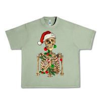 Oil Green Christmas Skeleton Urban Heavy Tee - RanaPortraitStore