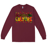 Burgundy Do it for the culture juneteenth Long Sleeve Tee - Zillion Design Studio