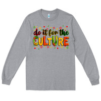 Heather Grey Do it for the culture juneteenth Long Sleeve Tee - Zillion Design Studio