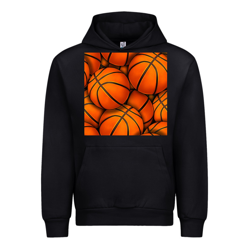 Basketball Seamless Pattern Urban Hoodie by BundleAndBundleShop | Teevron