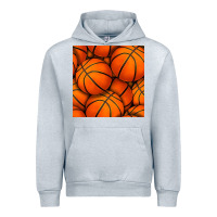 Heather Grey basketball seamless pattern Urban Hoodie - BundleAndBundleShop