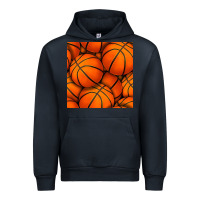 Navy basketball seamless pattern Urban Hoodie - BundleAndBundleShop