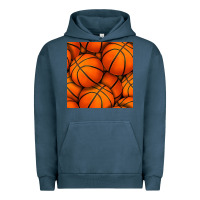 Pigment Midnight Navy basketball seamless pattern Urban Hoodie - BundleAndBundleShop