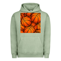 Pigment Oil Green basketball seamless pattern Urban Hoodie - BundleAndBundleShop