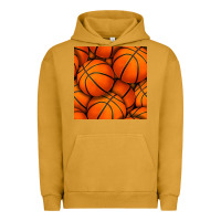Pigment Peanut Butter basketball seamless pattern Urban Hoodie - BundleAndBundleShop