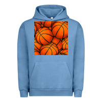 Pigment Pebble Blue basketball seamless pattern Urban Hoodie - BundleAndBundleShop