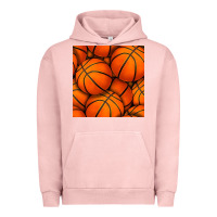 Pigment Salmon basketball seamless pattern Urban Hoodie - BundleAndBundleShop