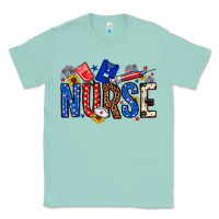 Seafoam American Nurse Classic Tee - Neo Western