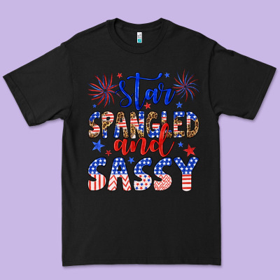 Star Spangled And Sassy Premium Tee Designed By Artiststas