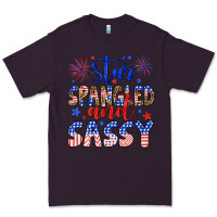 Plum star spangled and sassy Premium Tee - Artiststas