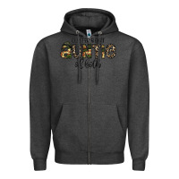 Charcoal Heather auntie Zipper Hoodie - CowhideDigitalArt