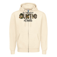 Sandshell auntie Zipper Hoodie - CowhideDigitalArt