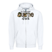 White auntie Zipper Hoodie - CowhideDigitalArt