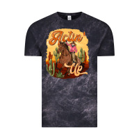 Cloud Black cowgirl actin up Vintage Tee - texasbilliewilder