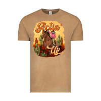 Vintage Camel cowgirl actin up Vintage Tee - texasbilliewilder