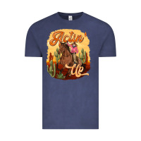 Vintage Denim cowgirl actin up Vintage Tee - texasbilliewilder