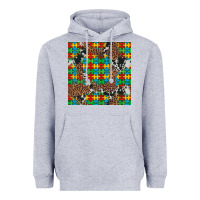 Heather Grey western autism seamless pattern Heavyweight Hoodie - Artiststas