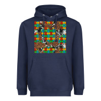 Navy western autism seamless pattern Heavyweight Hoodie - Artiststas