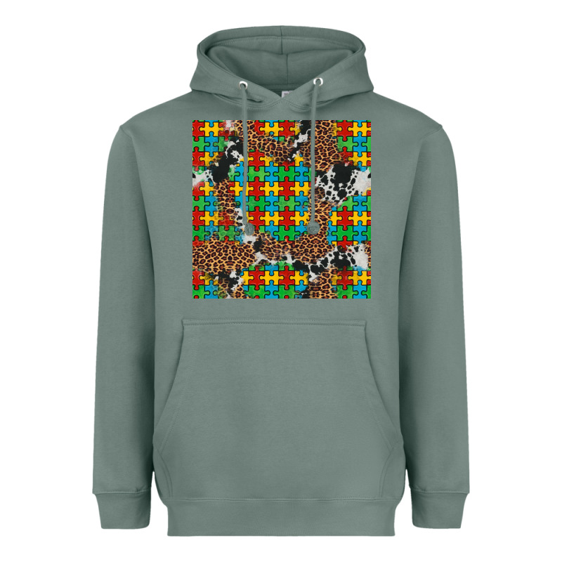 Western Autism Seamless Pattern Heavyweight Hoodie by Artiststas | Teevron