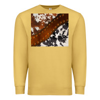 Antique Gold cowhide leather Premium Sweatshirt - BarkalooDesign