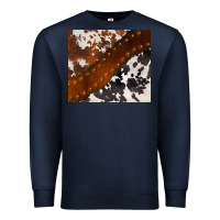 Navy cowhide leather Premium Sweatshirt - BarkalooDesign