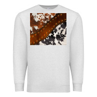Oatmeal Heather cowhide leather Premium Sweatshirt - BarkalooDesign