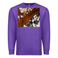 Purple cowhide leather Premium Sweatshirt - BarkalooDesign