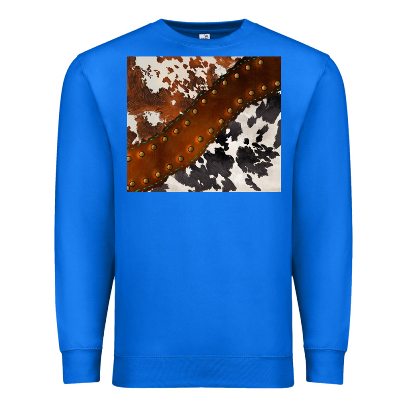 Cowhide Leather Premium Sweatshirt by BarkalooDesign | Teevron
