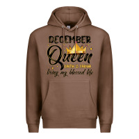 Chestnut december queen faith and favor living my blessed l Premium Hoodie - MaliasSmallBusiness