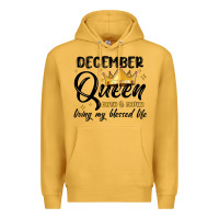 Mustard december queen faith and favor living my blessed l Premium Hoodie - MaliasSmallBusiness