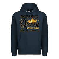 Navy december queen faith and favor living my blessed l Premium Hoodie - MaliasSmallBusiness
