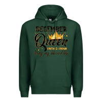 Sports Green december queen faith and favor living my blessed l Premium Hoodie - MaliasSmallBusiness
