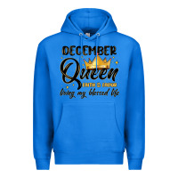 True Royal december queen faith and favor living my blessed l Premium Hoodie - MaliasSmallBusiness