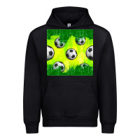 Black soccer balls with field  and tactics seamless pattern Urban Hoodie - BundleAndBundleShop