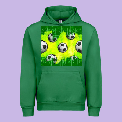 Soccer Balls With Field  And Tactics Seamless Pattern Urban Hoodie Designed By Bundleandbundleshop
