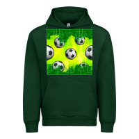 Forest Green soccer balls with field  and tactics seamless pattern Urban Hoodie - BundleAndBundleShop