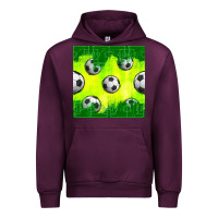 Mauve Wine soccer balls with field  and tactics seamless pattern Urban Hoodie - BundleAndBundleShop