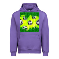 Tulip soccer balls with field  and tactics seamless pattern Urban Hoodie - BundleAndBundleShop