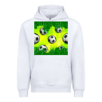 White soccer balls with field  and tactics seamless pattern Urban Hoodie - BundleAndBundleShop