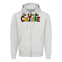 Dove Grey do it for the culture juneteenth Zipper Hoodie - HRA Design Shop